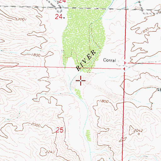 Topographic Map of Box Canyon Wash, AZ