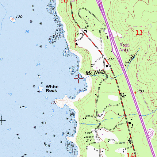 Topographic Map of McNeil Creek, CA