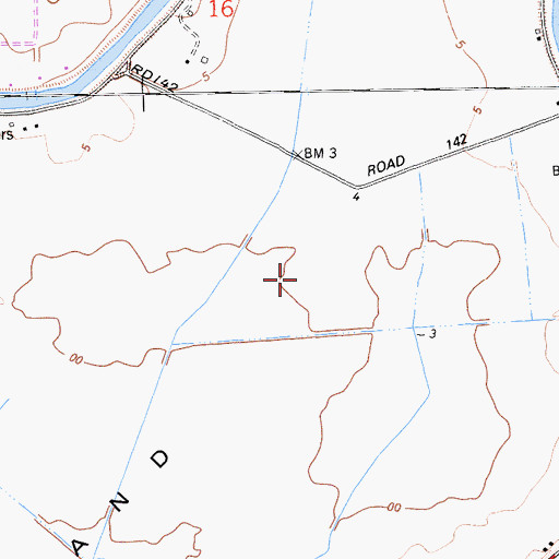 Topographic Map of Merritt Island, CA