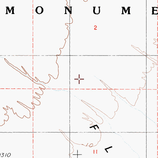 Topographic Map of Mesquite Flat, CA