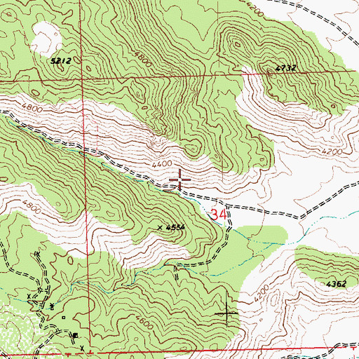 Topographic Map of C O D Spring, AZ