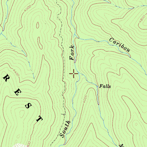 Topographic Map of Middle Fork of Little South Fork, CA