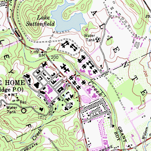 Topographic Map of Mill Creek, CA