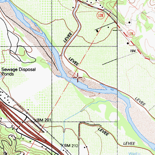 Topographic Map of Miller Creek, CA