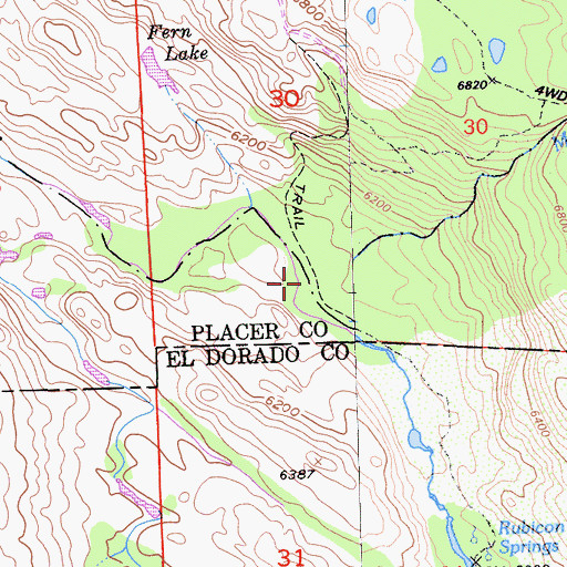 Topographic Map of Miller Creek, CA