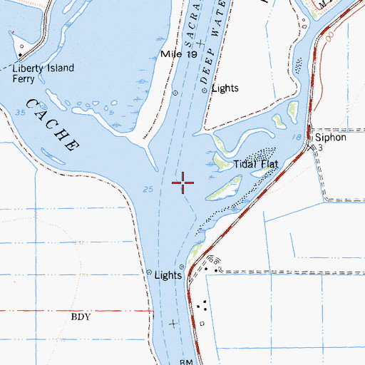 Topographic Map of Miner Slough, CA