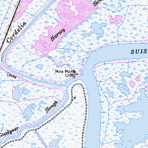 Topographic Map of Mira Monte Club, CA