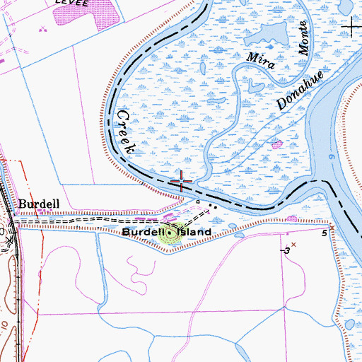 Topographic Map of Mira Slough, CA