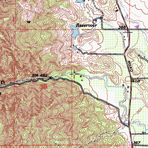 Topographic Map of Weldon Canyon, CA