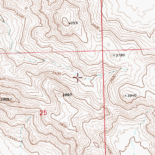 Topographic Map of Corral Spring, AZ