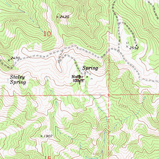 Topographic Map of Moffitt Ranch, CA