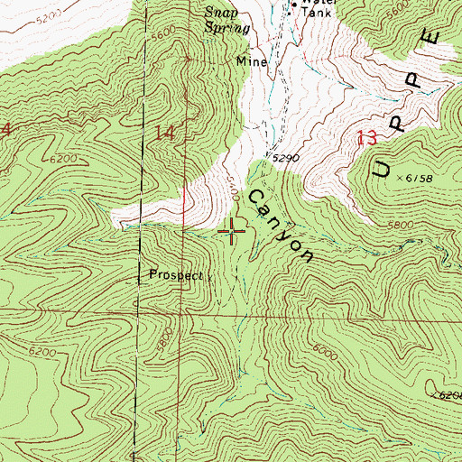Topographic Map of Corral Tank, AZ