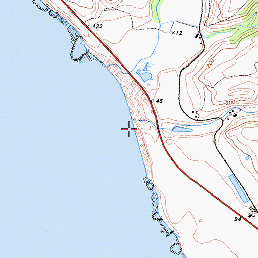 Topographic Map of Molino Creek, CA