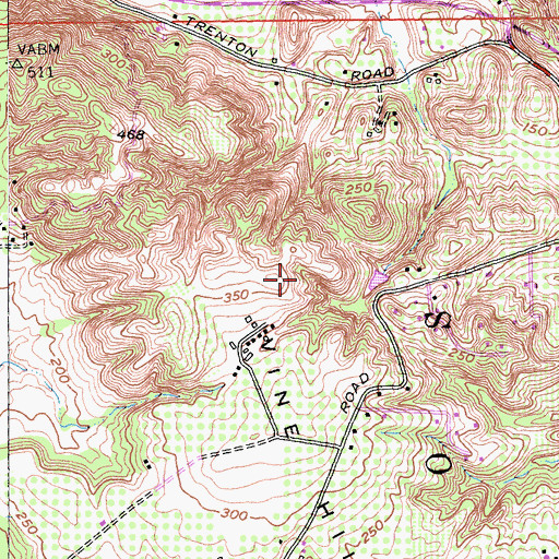 Topographic Map of Molinos, CA