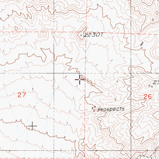 Topographic Map of Monarch Canyon, CA