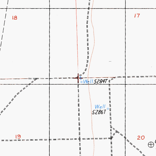 Topographic Map of Monroe Corrals, CA