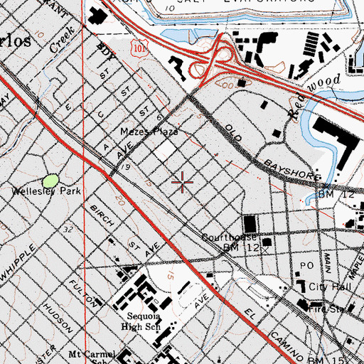 Topographic Map of Orion Elementary School, CA