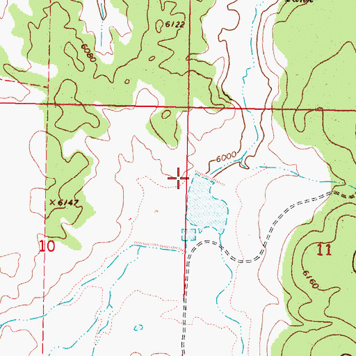 Topographic Map of Crosby Detention Dam, AZ