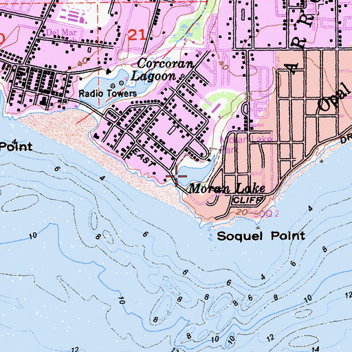 Topographic Map of Moran Lake, CA