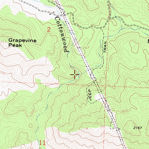 Topographic Map of Morgan Canyon, CA