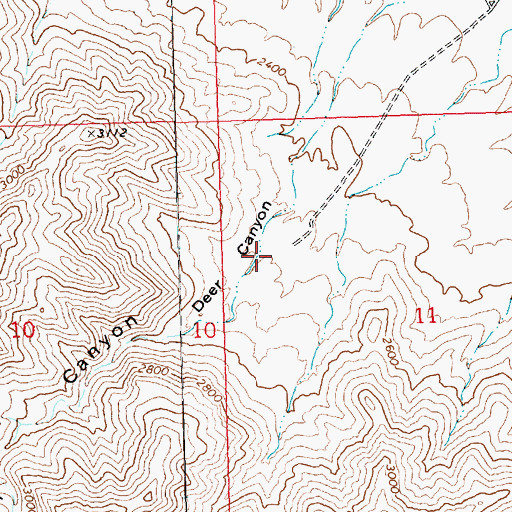 Topographic Map of Deer Canyon Well, AZ