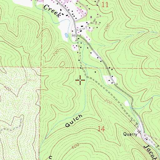Topographic Map of Morrison Gulch, CA