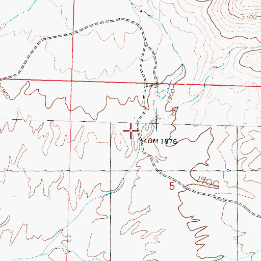 Topographic Map of Desert Tank, AZ