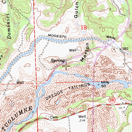 Topographic Map of Morton Gulch, CA