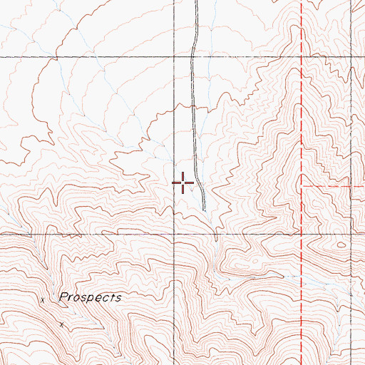 Topographic Map of Mosaic Canyon, CA