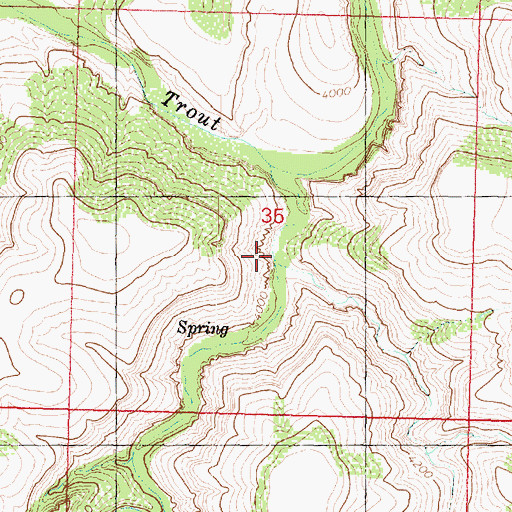 Topographic Map of Dividing Canyon, AZ