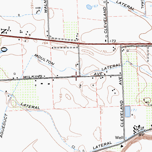 Topographic Map of Moulton Lateral, CA