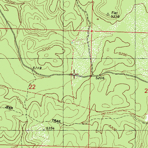 Topographic Map of Dutchman Tank, AZ