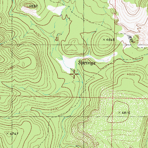 Topographic Map of East Ash Creek, AZ