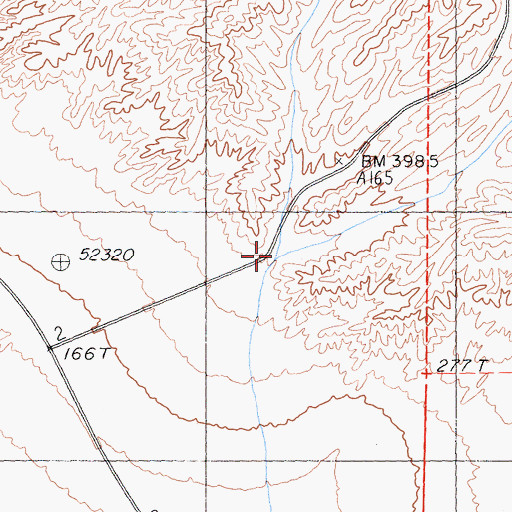Topographic Map of Mud Canyon, CA