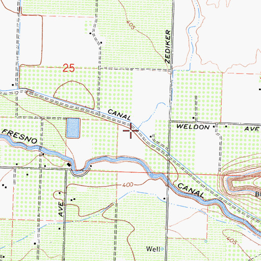 Topographic Map of Mud Creek, CA