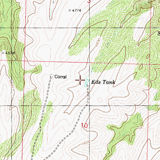 Topographic Map of Eds Tank, AZ