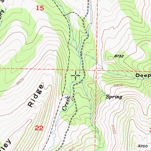 Topographic Map of Mud Springs Canyon, CA