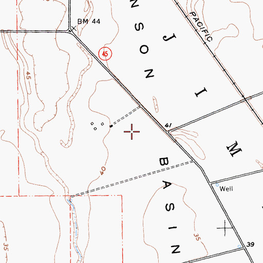 Topographic Map of Munson Basin, CA