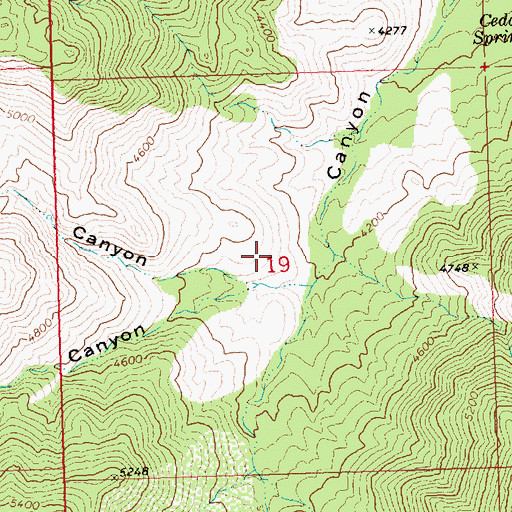 Topographic Map of Fall Spring, AZ