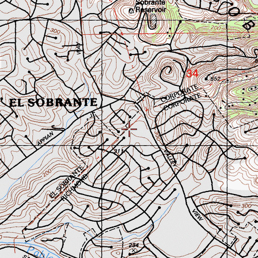 Topographic Map of Murphy Elementary School, CA