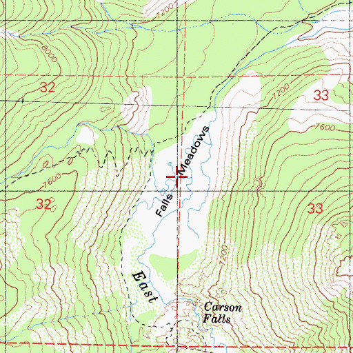 Topographic Map of Murray Canyon, CA