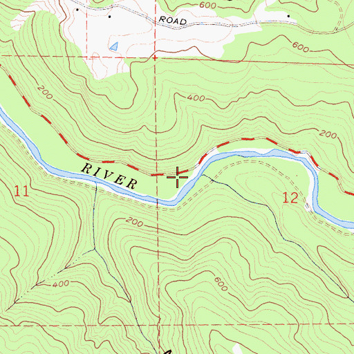 Topographic Map of Murray Gulch, CA