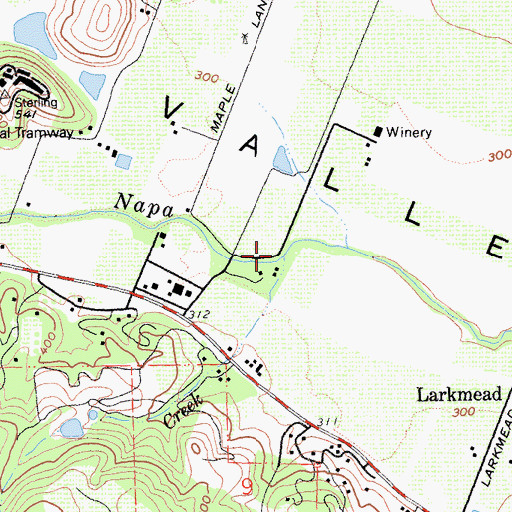 Topographic Map of Nash Creek, CA