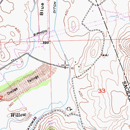 Topographic Map of Natomas Ditch, CA