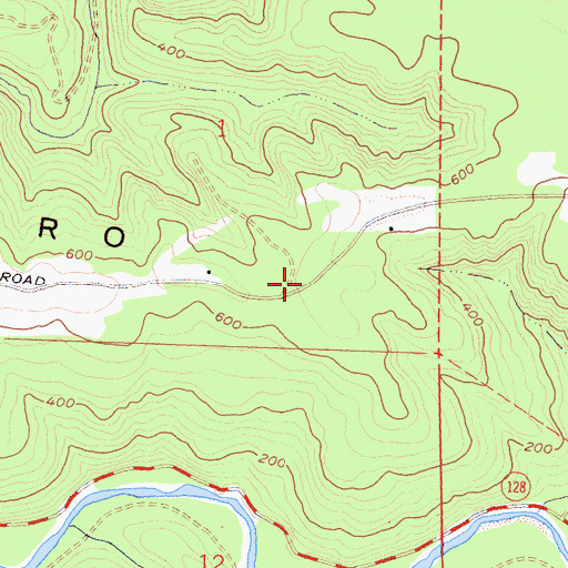 Topographic Map of Navarro Ridge, CA