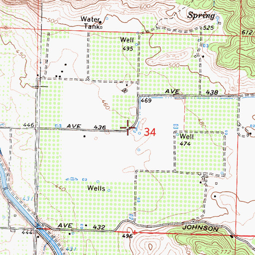 Topographic Map of Negro Creek, CA