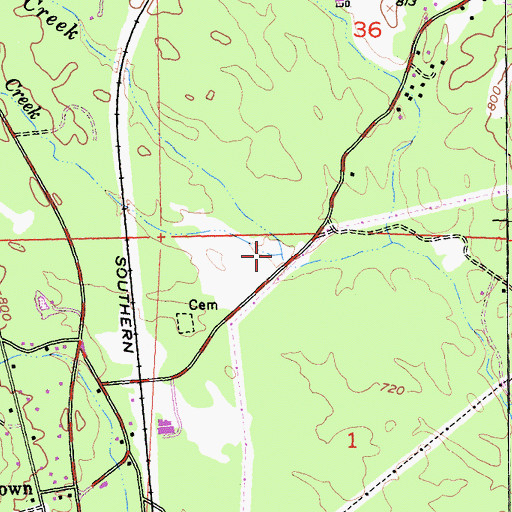 Topographic Map of Nelson Creek, CA