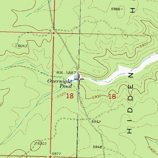 Topographic Map of Gardner Reservoir, AZ
