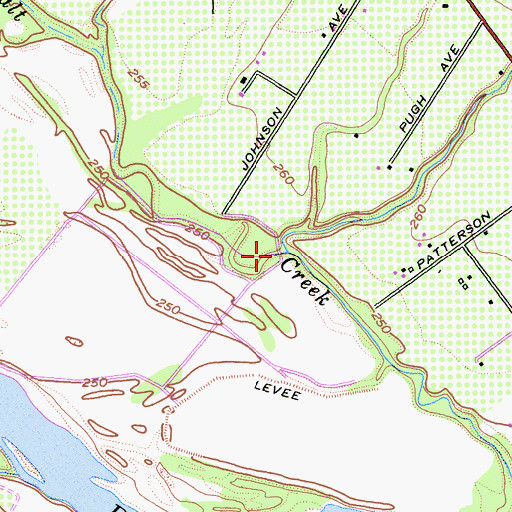 Topographic Map of New Creek, CA