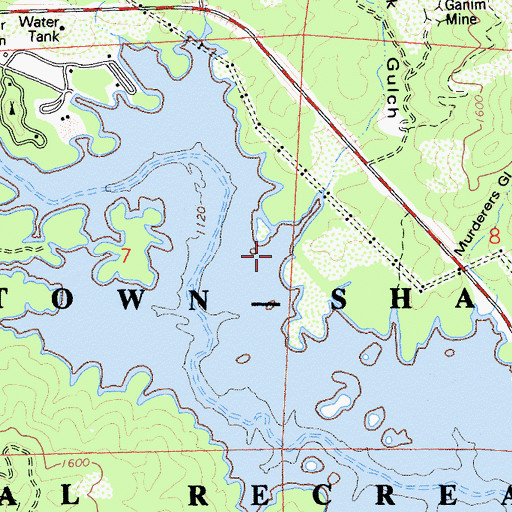 Topographic Map of New York Gulch, CA